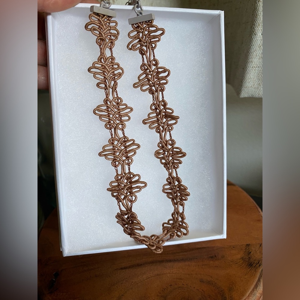 Zara NWOT Rose Gold Woman Choker/Necklace